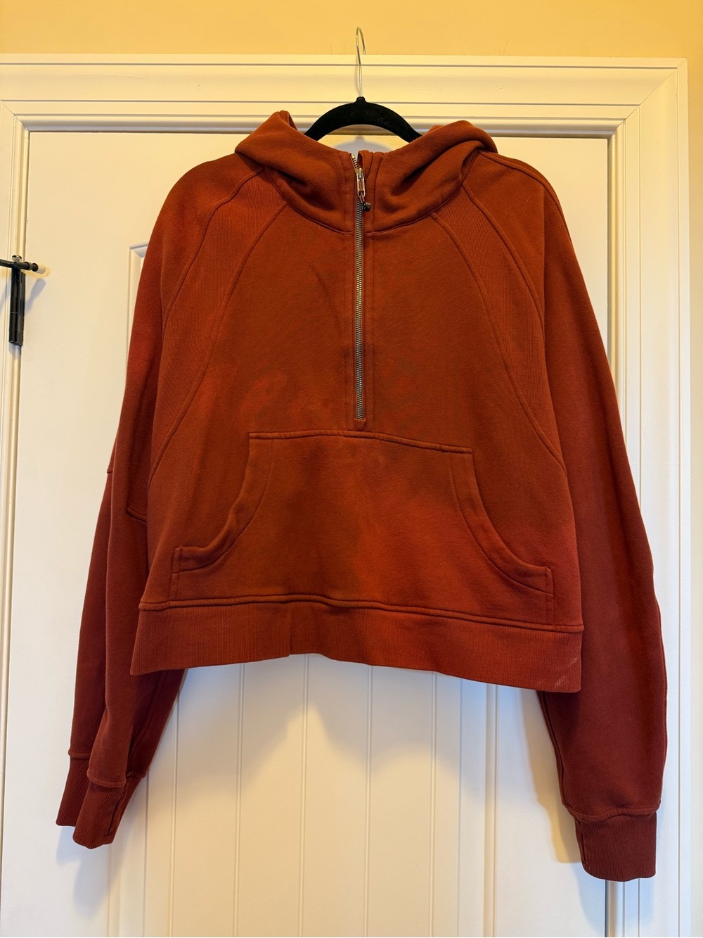 Women's Scuba Rust Half-Zip Hoodie LuLuLemon